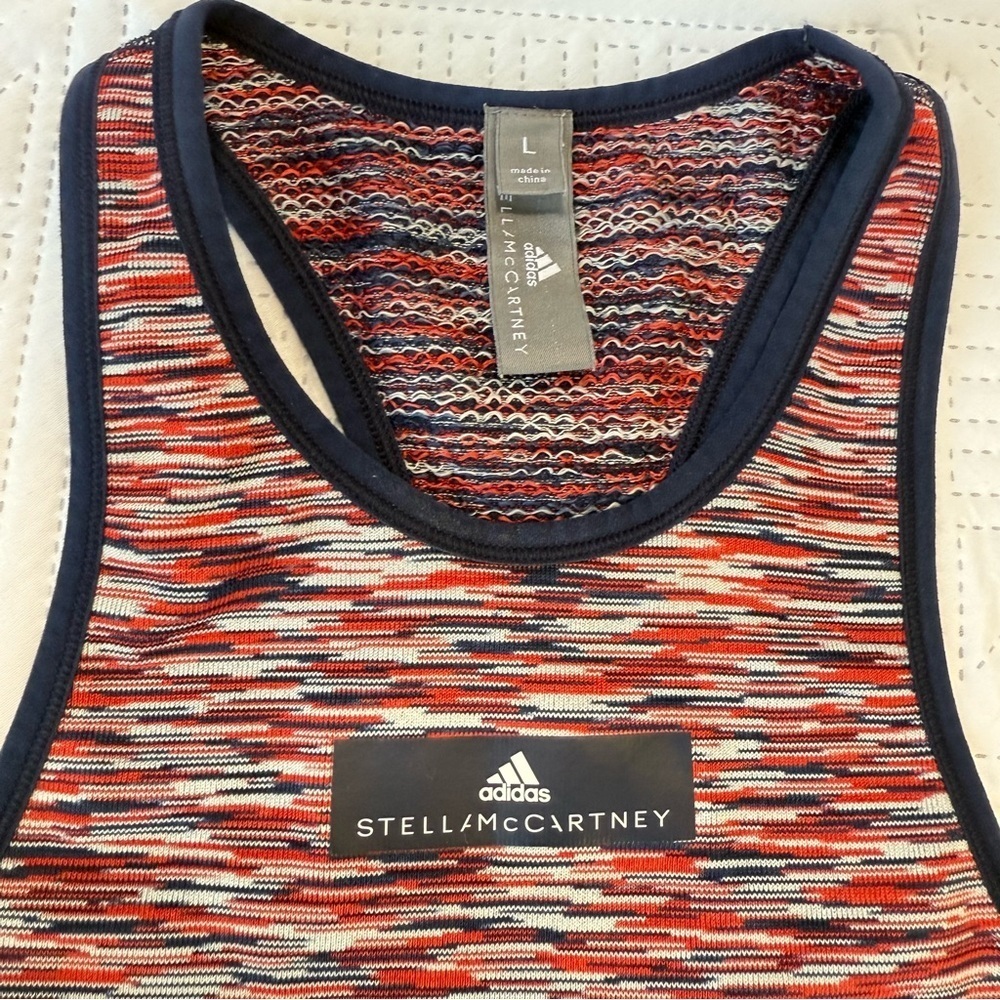 Adidas By Stella McCartney Yoga Seamless Space-dye Tank Top Size L - Picture 7 of 10